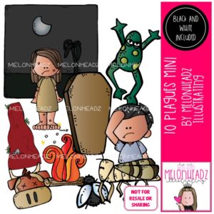 10 Plagues clip art, Bible clip art Mini