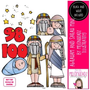 Abraham and Sarah clip art, Bible clip art Mini