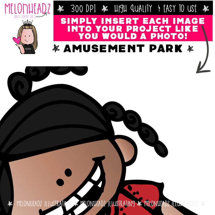 Amusement Park clip art, Carnival Ride clip art COLORED Version - Image 3