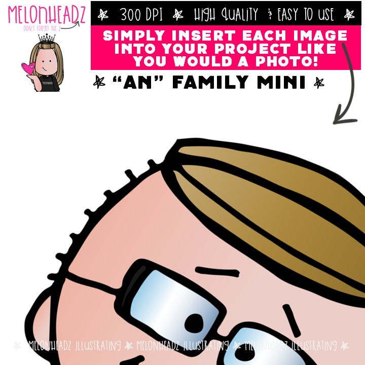 AN family clip art, Word Family clip art Mini - Image 3