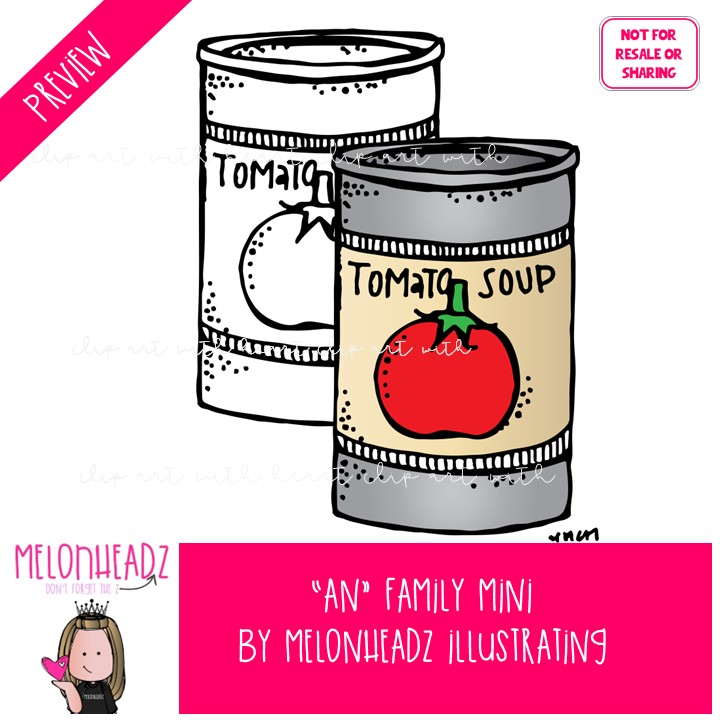 AN family clip art, Word Family clip art Mini - Image 2