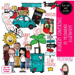 TPT Conference clip art, Anaheim California clip art COMBO PACK