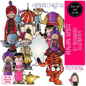 Arabian Nights clip art, Aladdin clip art, Literature clip art COMBO PACK
