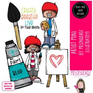 Artist clip art, Painter clip art Mini