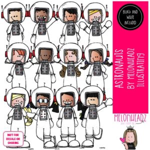 Astronauts clip art, Space clip art COMBO PACK