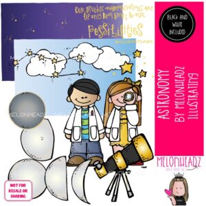 Astronomy clip art, Space clip art, Planet clip art COMBO PACK