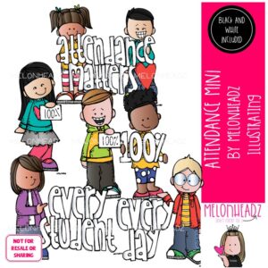 Attendance clip art, Go to School clip art Mini