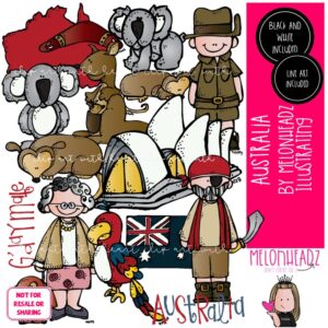 Australia clip art, Koala clip art, Flag clip art COMBO PACK