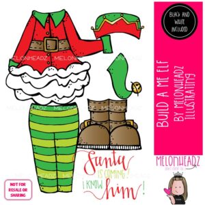 Build a Me clip art, Elf clip art, Christmas clip art Mini