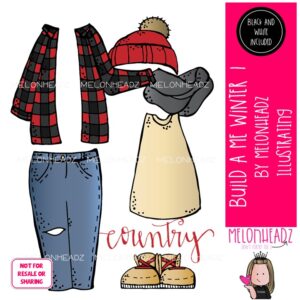 Build a Me 1 clip art, Winter Mini