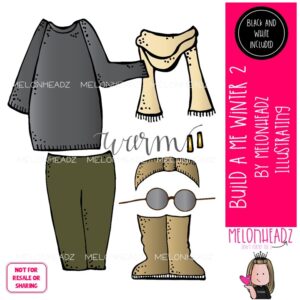 Build A Me 2 clip art, Winter Mini