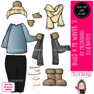Build a Me 3 clip art, Winter Mini