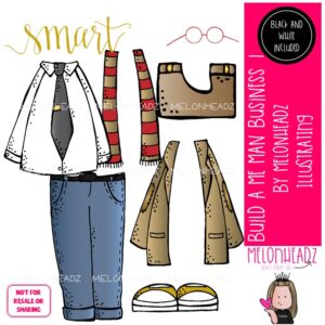 Build a Me Man 1 clip art, Business Mini