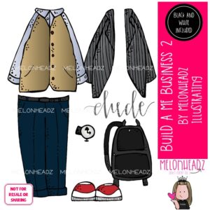 Build a Me Man 2 clip art, Business Mini