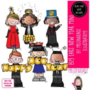 Big Ears clip art, New Year clip art Mini