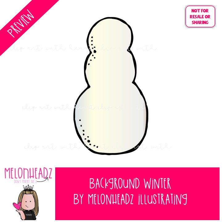 Background clip art, Winter clip art COLORED Version - Image 2