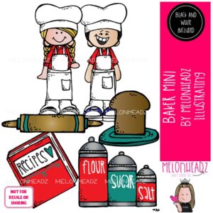 Baker clip art- Mini
