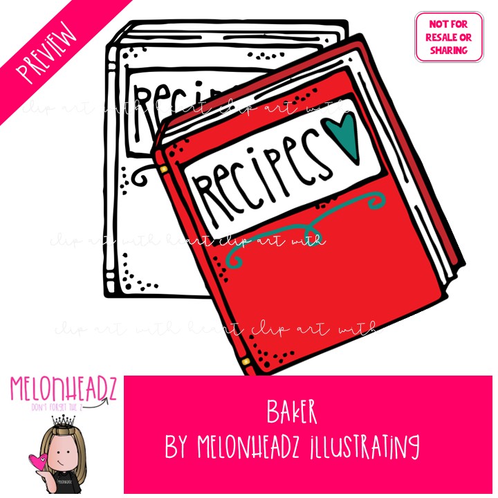 Baker clip art- Mini - Image 2