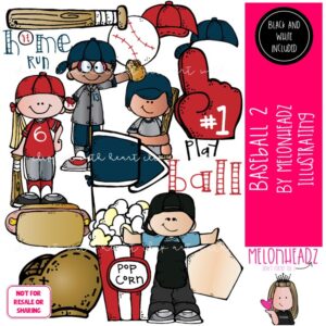 Baseball 2 clip art, sport COMBO PACK