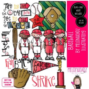 Baseball clip art, sport COMBO PACK