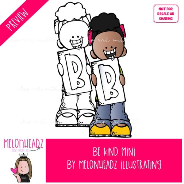 Be Kind clip art Mini - Melonheadz