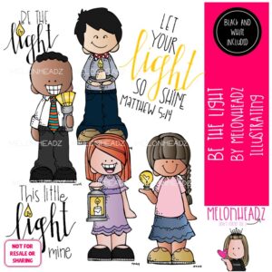 Be the Light clip art, Christian, LDS Mini
