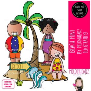 Beach clip art, vacation, palm tree Mini