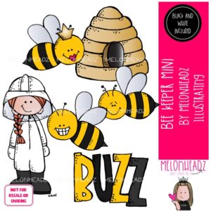 Beekeeper clip art, hive, bee Mini