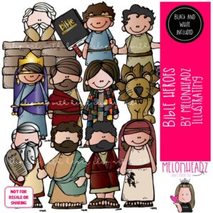 Bible Heroes clip art, Bible story clip art COMBO PACK