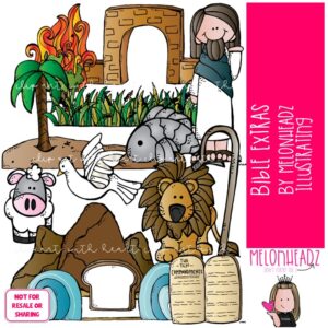 Bible Extras clip art, Jesus, COLORED Version