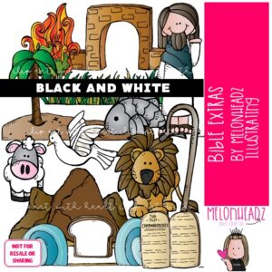 Bible Extras clip art, Jesus, BLACK AND WHITE
