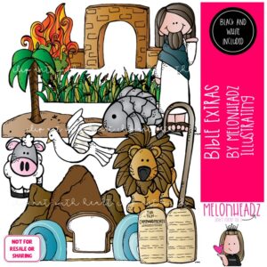 Bible Extras clip art, Jesus, COMBO PACK