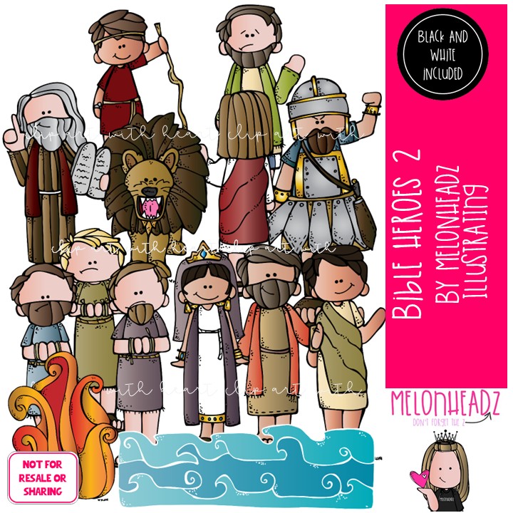 Bible Heroes clip art Part 2, Bible Story COMBO PACK