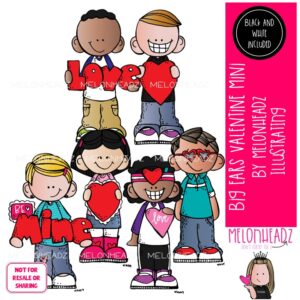 Big Ears clip art, Valentine's Day Mini