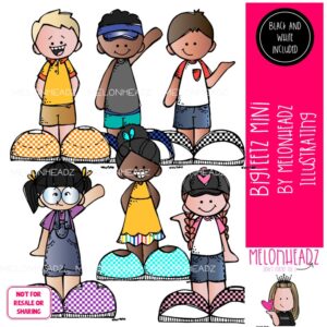 Bigfeetz clip art, kid Mini