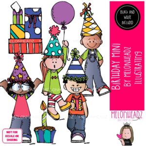 Birthday clip art 2020, party Mini