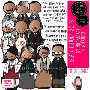 Black History clip art, Historical figure COMBO PACK