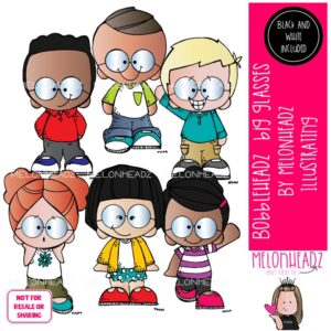 Bobbleheadz clip art, Big Glasses Mini
