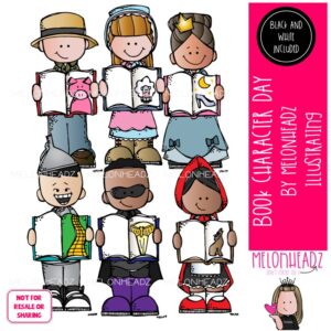 Book Character Day clip art, School Spirit, Literature Mini
