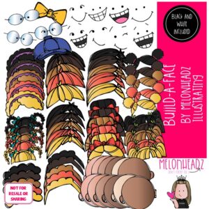 Build a Face clip art, Me, Kidlette COMBO PACK