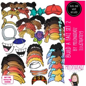 Build a Face 2 clip art, Me, Kidlette COMBO PACK