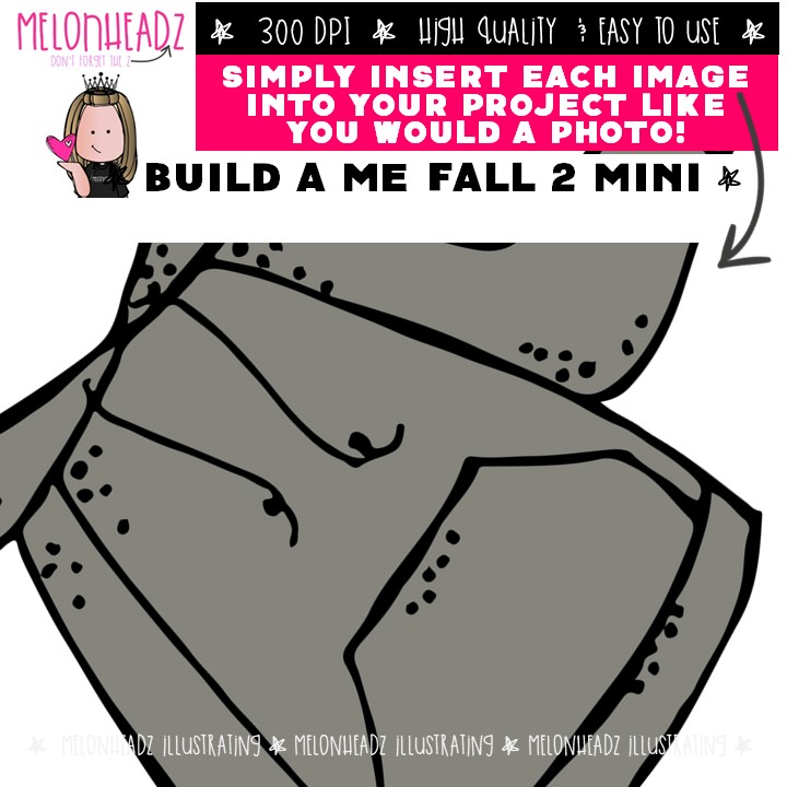 Build a Me clip art 2, Fall Mini - Image 3