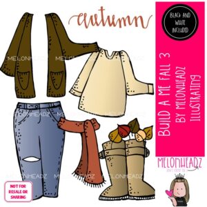Build a Me clip art 3, Fall Mini
