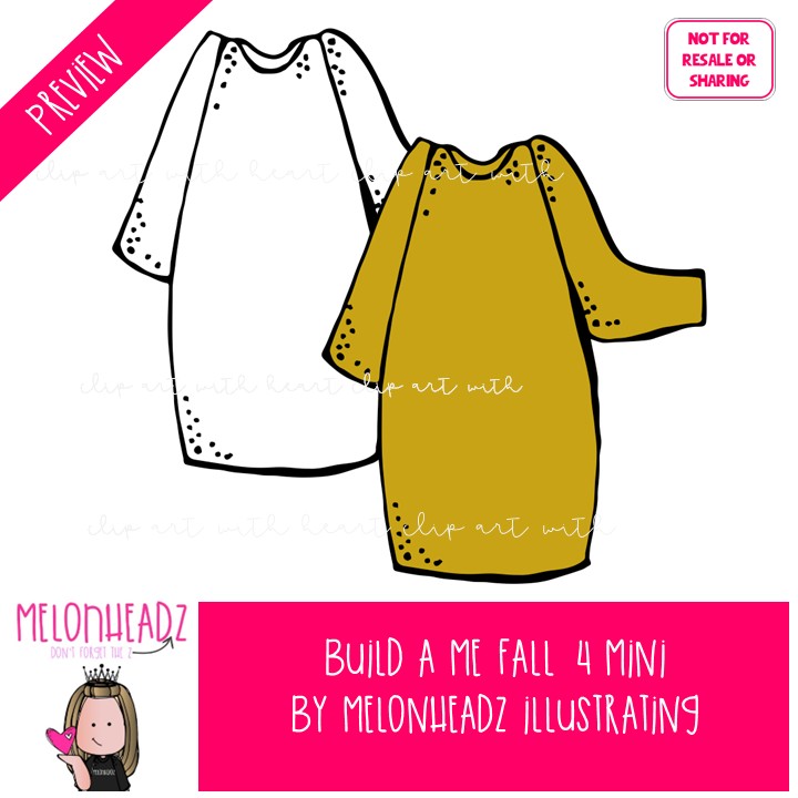 Build a Me clip art 4, Fall Mini - Image 2