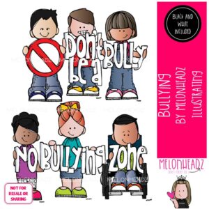 Bullying clip art, anti, be kind Mini