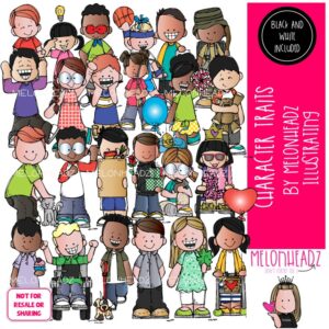 Character Traits clip art, attribute, personality COMBO PACK
