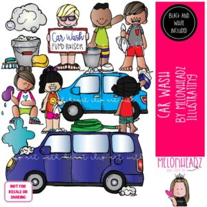 Car Wash clip art, Fundraiser clip art, Car clip art COMBO PACK