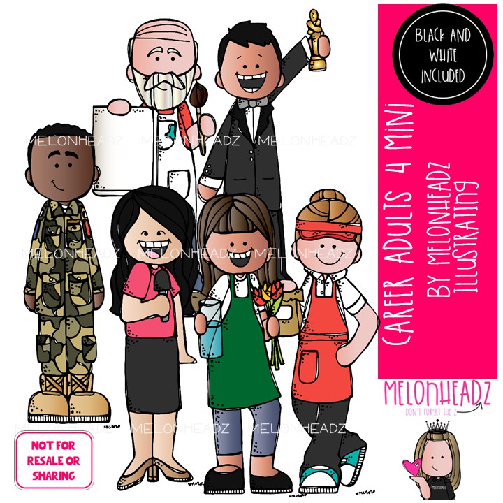 Career 4 clip art, Adults, occupation, job Mini