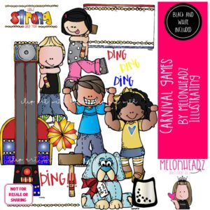 Carnival Game clip art, outdoor, activity COMBO PACK