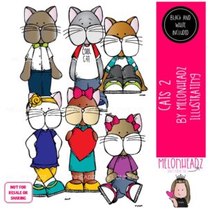 Cats 2 clip art, pet, animal Mini